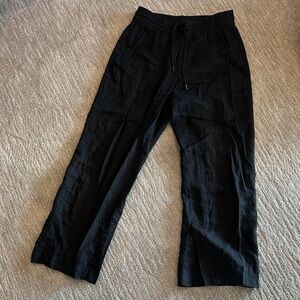 Athleta Black Women’s Linen Drawstring Wide Leg - SP